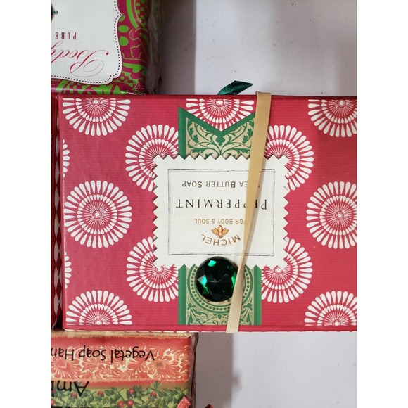 Lot of 5 Michel Soap Peppermint Shea Butter Pure & Simple for Body & Soul NWT - Picture 4 of 9